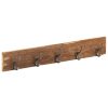 Hall Hanger with 5 Hooks 100×2.5×15 cm Solid Reclaimed Wood