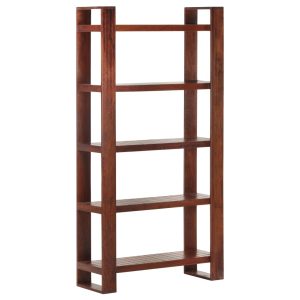 Book Cabinet Honey Brown 85x30x166 cm Solid Acacia Wood