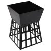 2-in-1 Fire Pit and BBQ 34x34x48 cm Steel