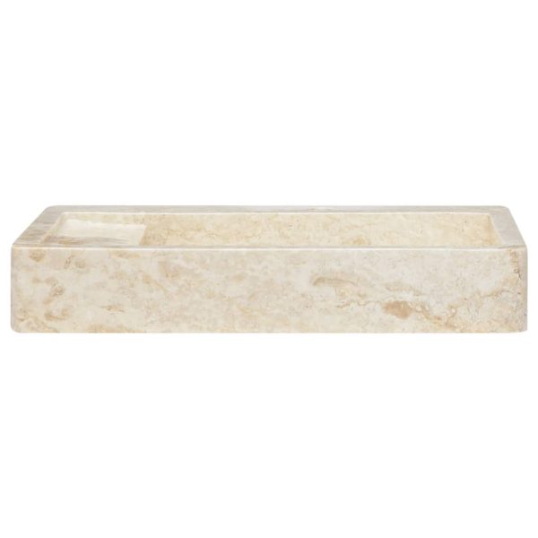 Sink 58x39x10 cm Marble – Cream