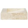 Sink 58x39x10 cm Marble – Cream