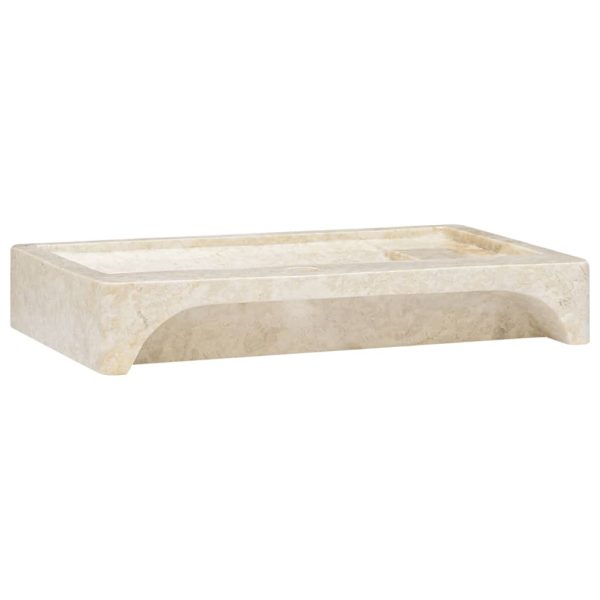 Sink 58x39x10 cm Marble – Cream