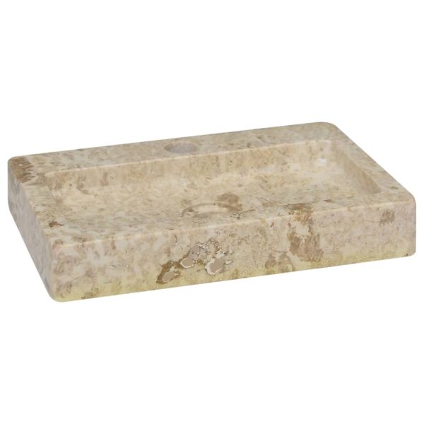 Sink 38x24x6.5 cm Marble – Cream