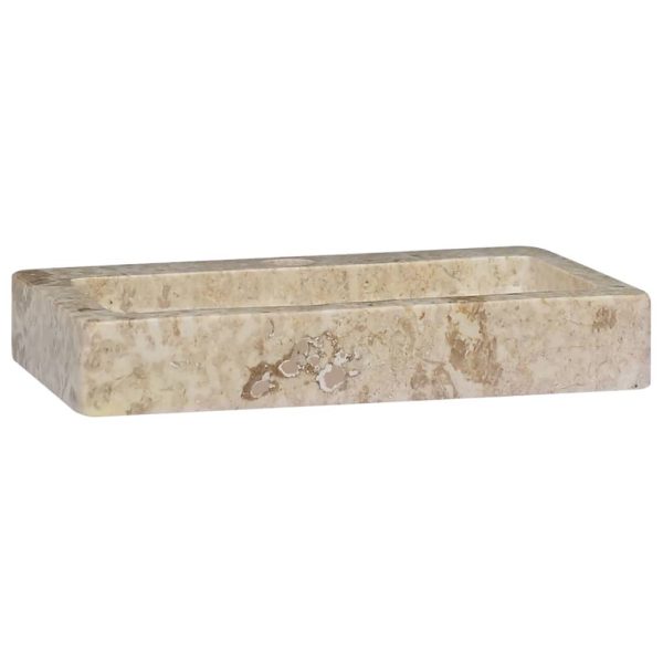 Sink 38x24x6.5 cm Marble – Cream