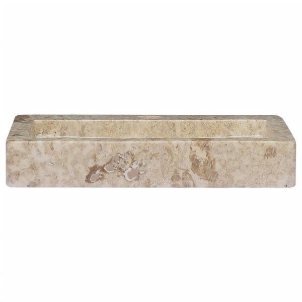 Sink 38x24x6.5 cm Marble – Cream