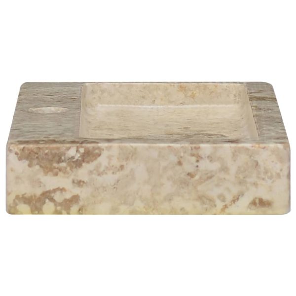 Sink 38x24x6.5 cm Marble – Cream