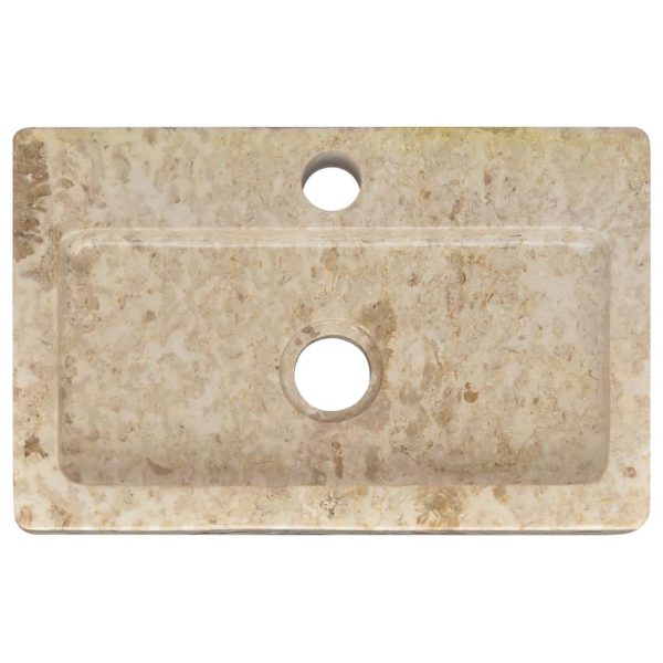 Sink 38x24x6.5 cm Marble – Cream