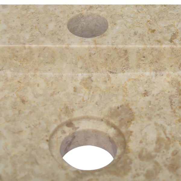 Sink 38x24x6.5 cm Marble – Cream