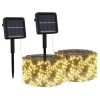 Solar Fairy Lights 2 pcs 2×200 LED Warm White Indoor Outdoor