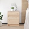 Cleethorpes Bedside Cabinet 40x31x50 cm Solid Pinewood – Brown, 1