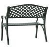 Garden Bench 102 cm Cast Aluminium – Green