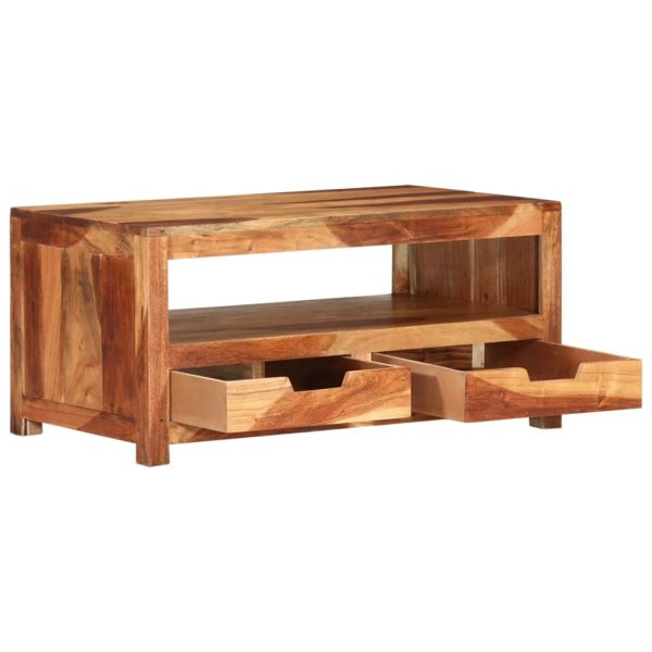 Coffee Table 84x49x40 cm Solid Wood Acacia