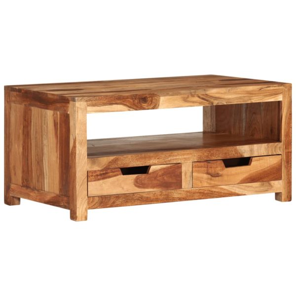 Coffee Table 84x49x40 cm Solid Wood Acacia