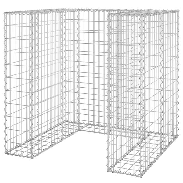 Gabion Wall for Garbage Bin Galvanised Steel – 110x100x110 cm