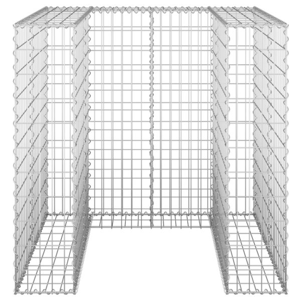 Gabion Wall for Garbage Bin Galvanised Steel – 110x100x110 cm