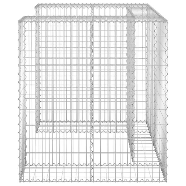 Gabion Wall for Garbage Bin Galvanised Steel – 110x100x110 cm