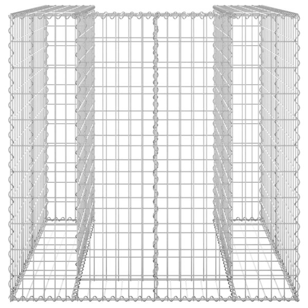 Gabion Wall for Garbage Bin Galvanised Steel – 110x100x110 cm