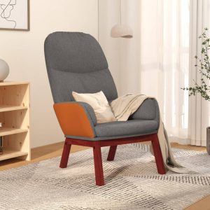 Relaxing Chair Light Grey Fabric