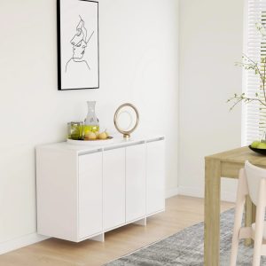 Sideboard 120x41x75 cm Engineered Wood – White