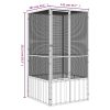 Bird Cage Galvanised Steel – 111x107x211.5 cm, Anthracite