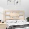 Bed Headboard Solid Wood Pine – 95.5x4x100 cm, Brown