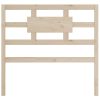 Bed Headboard Solid Wood Pine – 95.5x4x100 cm, Brown