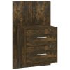 Wallingford Wall-mounted Bedside Cabinet – Smoked Oak, 1