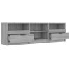 Hetton TV Cabinet 150×33.5×45 cm Engineered Wood – Grey Sonoma