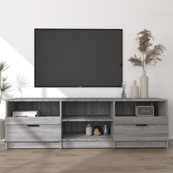 Hetton TV Cabinet 150×33.5×45 cm Engineered Wood – Grey Sonoma