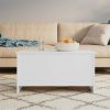 Coffee Table 102×55.5×52.5 cm Engineered Wood – White