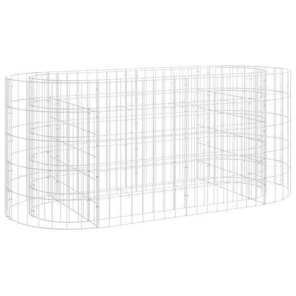 Gabion Raised Bed Galvanised Iron – 120x50x50 cm