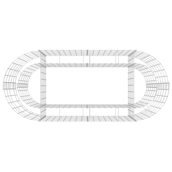 Gabion Raised Bed Galvanised Iron – 120x50x50 cm