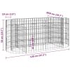 Gabion Raised Bed Galvanised Iron – 120x50x50 cm