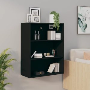 Hanging Wall Cabinet 69.5×32.5×90 cm – Black