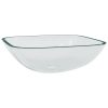 Basin Glass 42x42x14 cm – Transparent