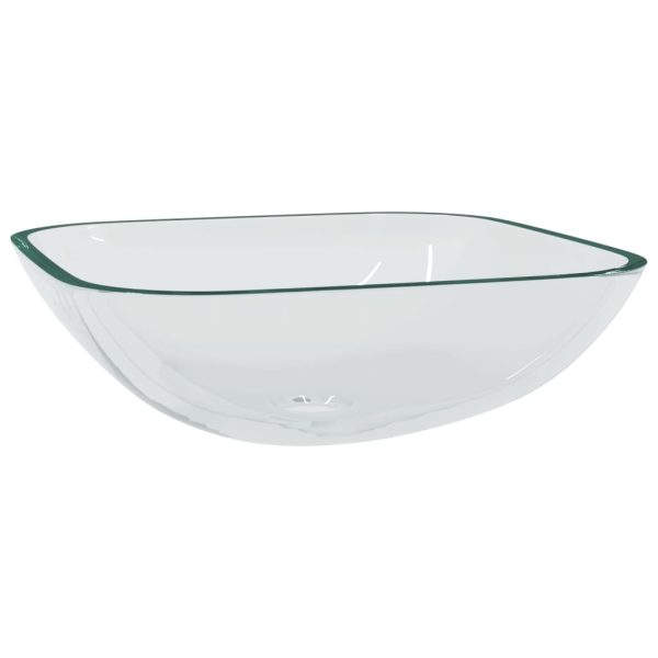 Basin Glass 42x42x14 cm – Transparent