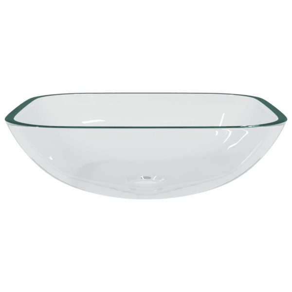 Basin Glass 42x42x14 cm – Transparent