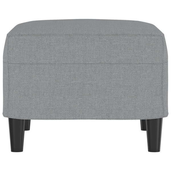 Footstool Fabric – 60x50x41 cm, Light Grey