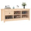 Shoe Cabinet 110x38x45.5 cm Solid Wood Pine