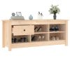 Shoe Cabinet 110x38x45.5 cm Solid Wood Pine