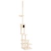 Floor to Ceiling Cat Tree 268.5-294.5 cm – Cream