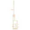 Floor to Ceiling Cat Tree 268.5-294.5 cm – Cream