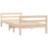 Wallaroo Bed Frame 92×187 cm Single Bed Size Solid Wood Pine – Brown