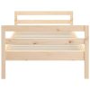 Wallaroo Bed Frame 92×187 cm Single Bed Size Solid Wood Pine – Brown