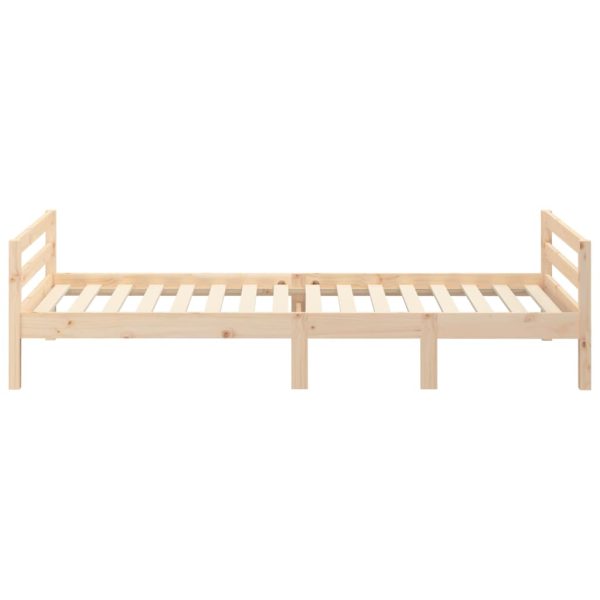 Wallaroo Bed Frame 92×187 cm Single Bed Size Solid Wood Pine – Brown