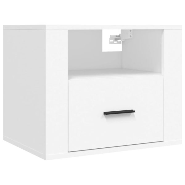 Amersham Wall-mounted Bedside Cabinet 50x36x40 cm – White, 1