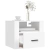 Amersham Wall-mounted Bedside Cabinet 50x36x40 cm – White, 1