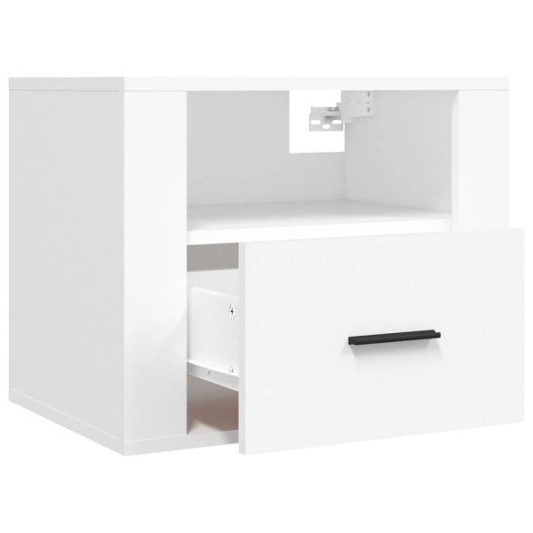 Amersham Wall-mounted Bedside Cabinet 50x36x40 cm – White, 1