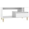 Coffee Table 90x49x45 cm Engineered Wood – White