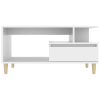 Coffee Table 90x49x45 cm Engineered Wood – White